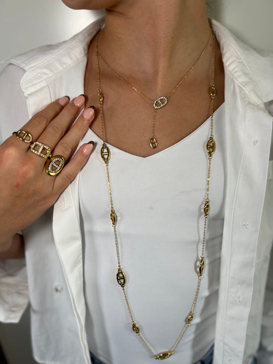 Sautoir Daisy doré ou argenté